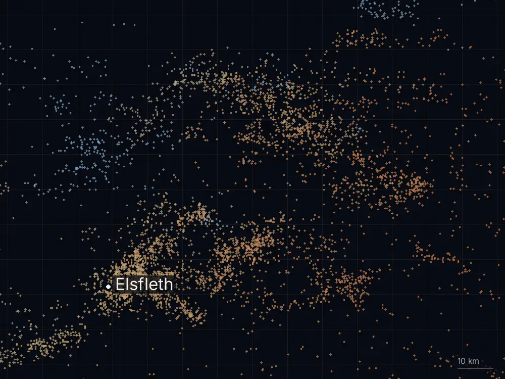 Karte der Blitze bei Elsfleth am Freitag, 29. Mai 2026